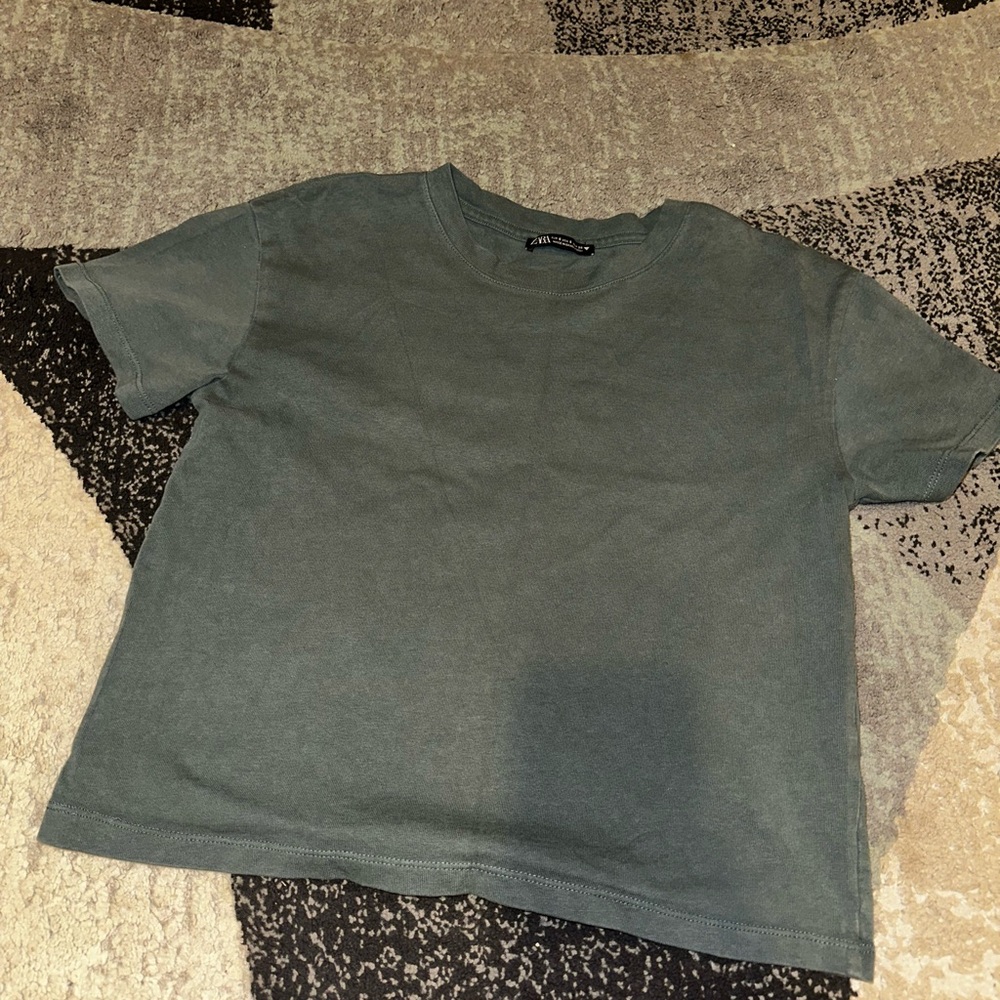 Zara Teal Casual Top